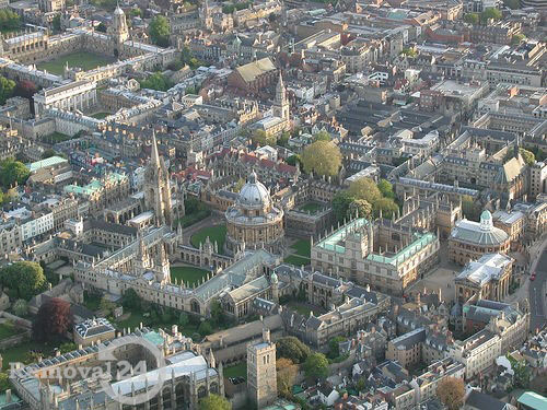 Aerial view of Oxford